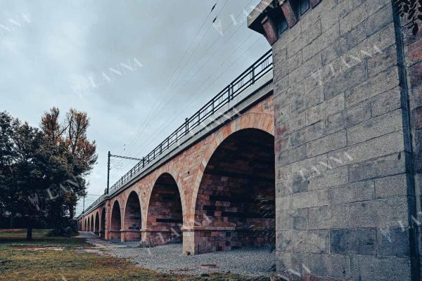 Detail Negrelliho viaduktu na ostrovu Štvanice. Foto NEBE.